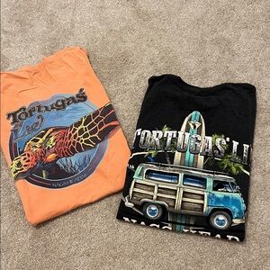 Tortuga's Lie Graphic T-Shirts men’s large bundle Nags head OBX tees short